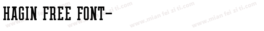 Hagin Free Font字体转换